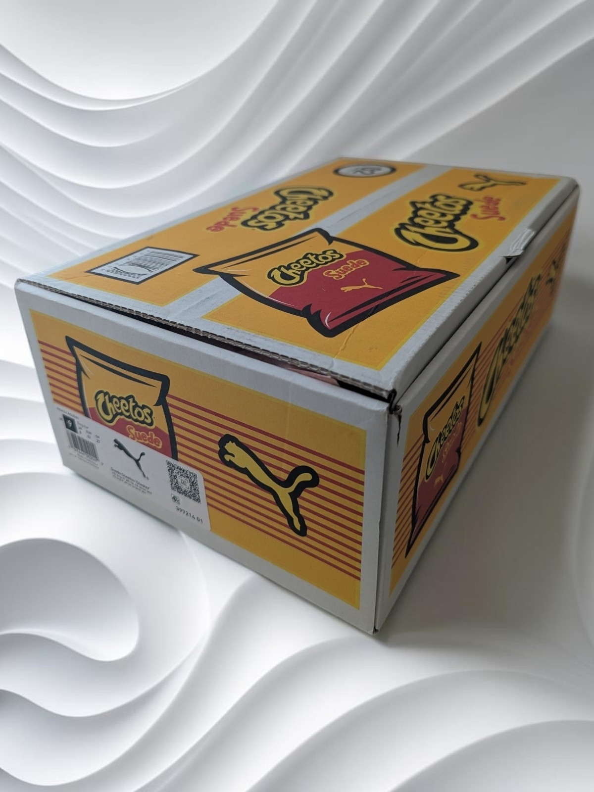 Puma X Cheetos Collaborative Sneaker Box - Yellow Graphics